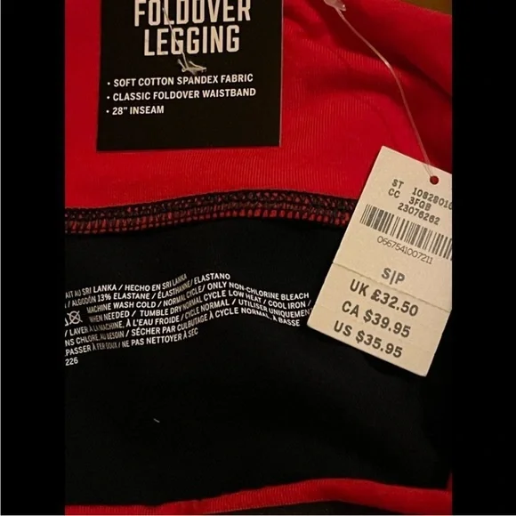 Pink Victoria’s Secret Foldover Legging. - Picture 3 of 5